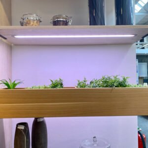 hoekkeuken, antraciet, modern, showroommodel